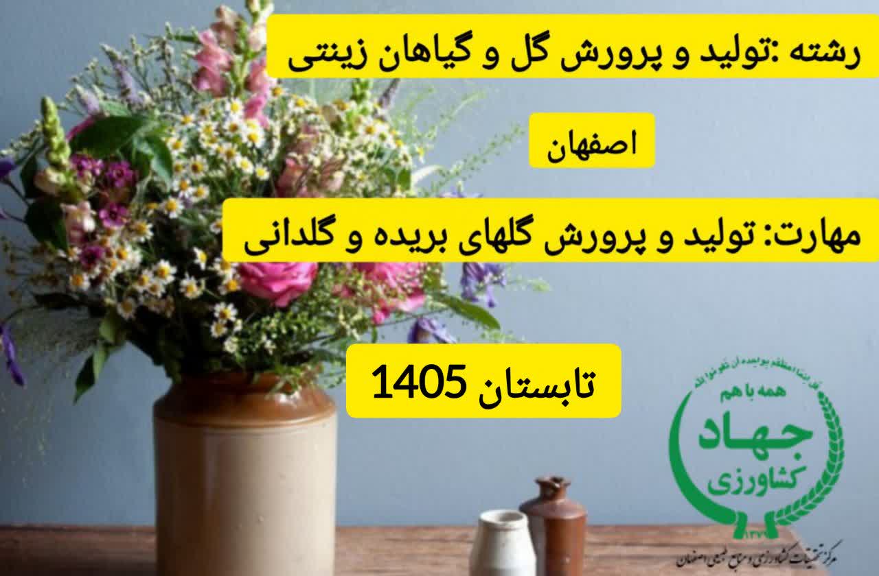 اصفهان - تولید و پرورش گل های بریده و گلدانی تابستان 1405